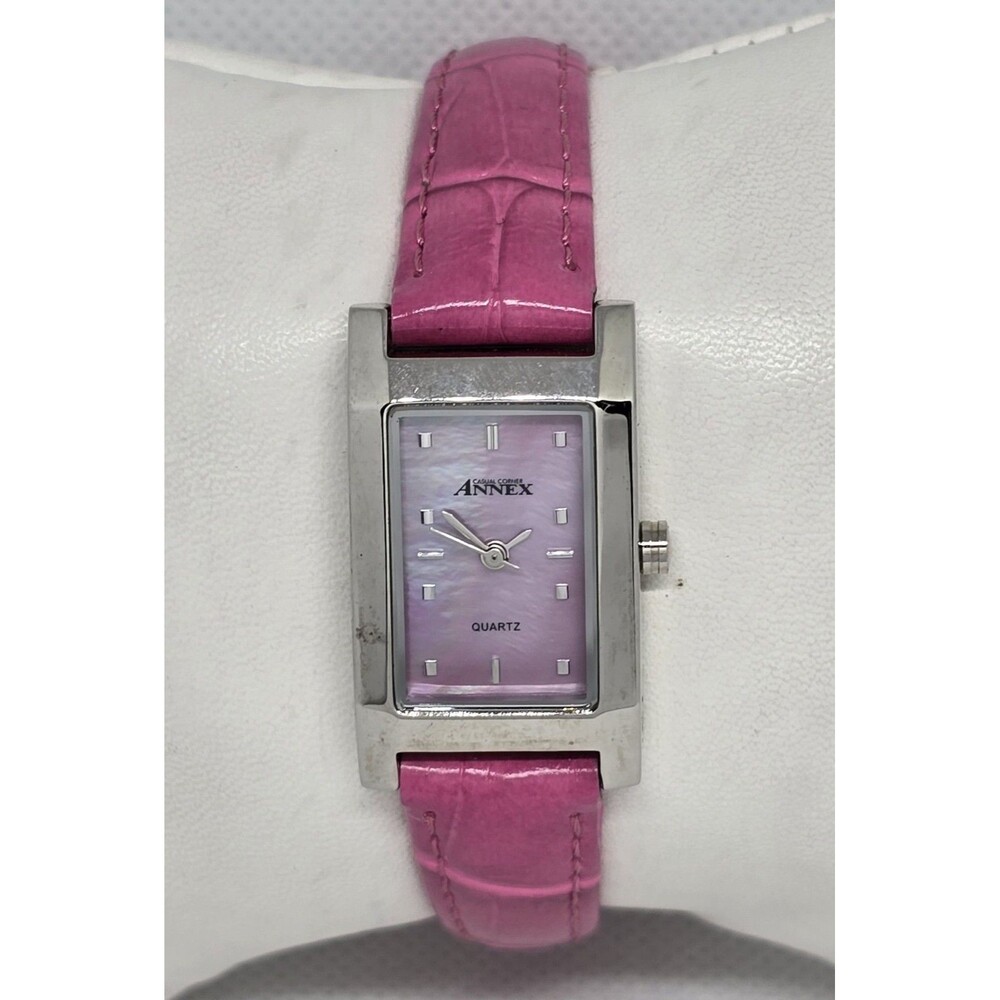 ANNEX Casual Corner 01757 Genuine Leather Quartz Women's Watch New Battery 14